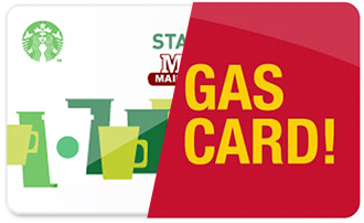 Gift Starbuck or Gas Card  