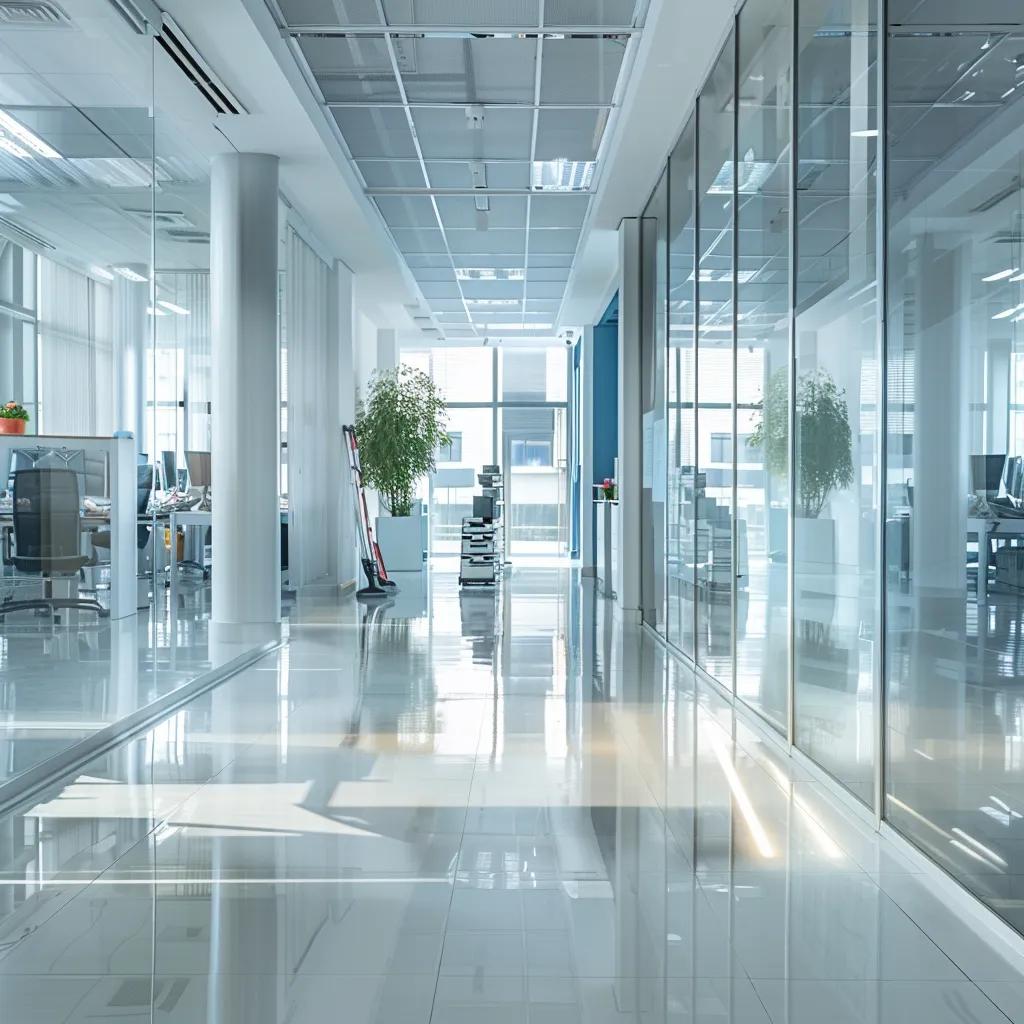 Modern office space highlighting the benefits of professional commercial deep cleaning