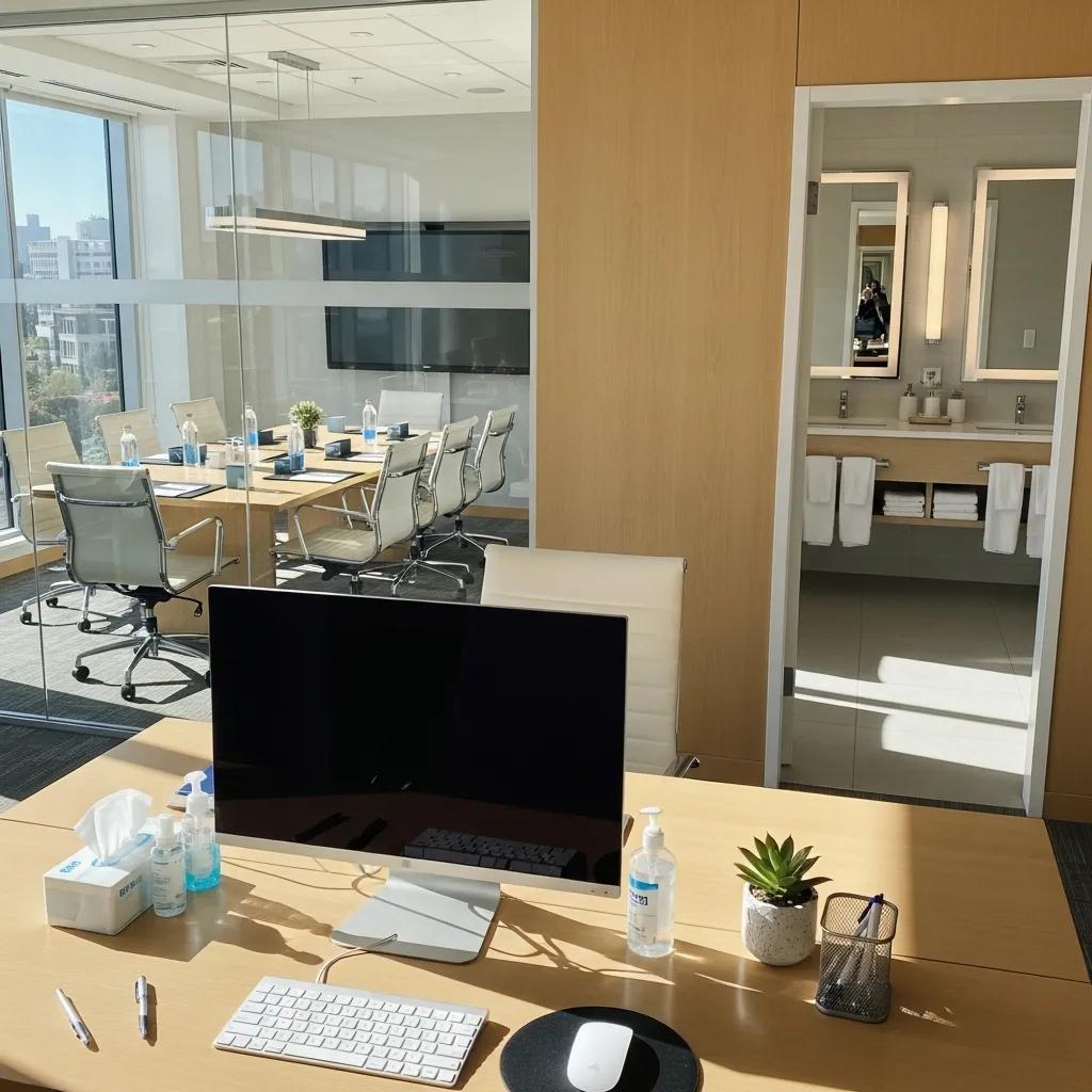 Neatly maintained office demonstrating McCoy Maintenance standards