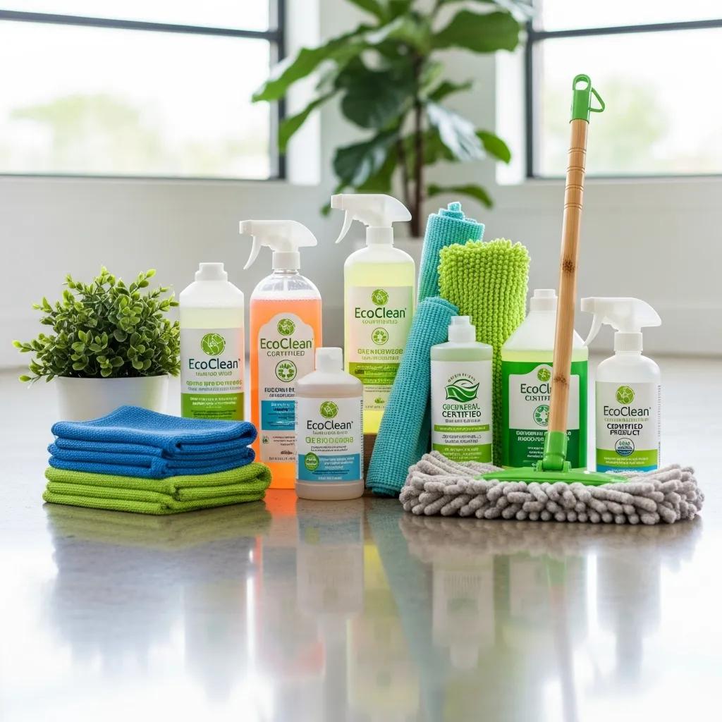 Sustainable floor cleaning products and microfiber tools