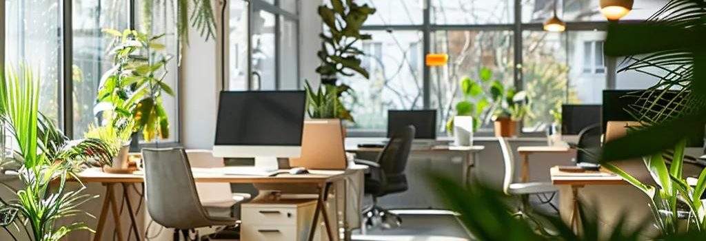 Clean office environment showcasing air quality improvement through professional cleaning